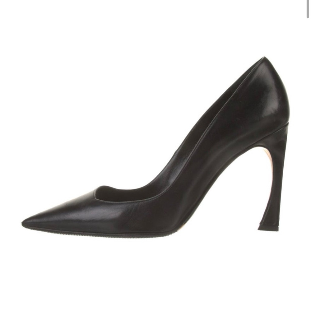 CHRISTIAN DIOR Songe 100 Pumps 35 Black Leather